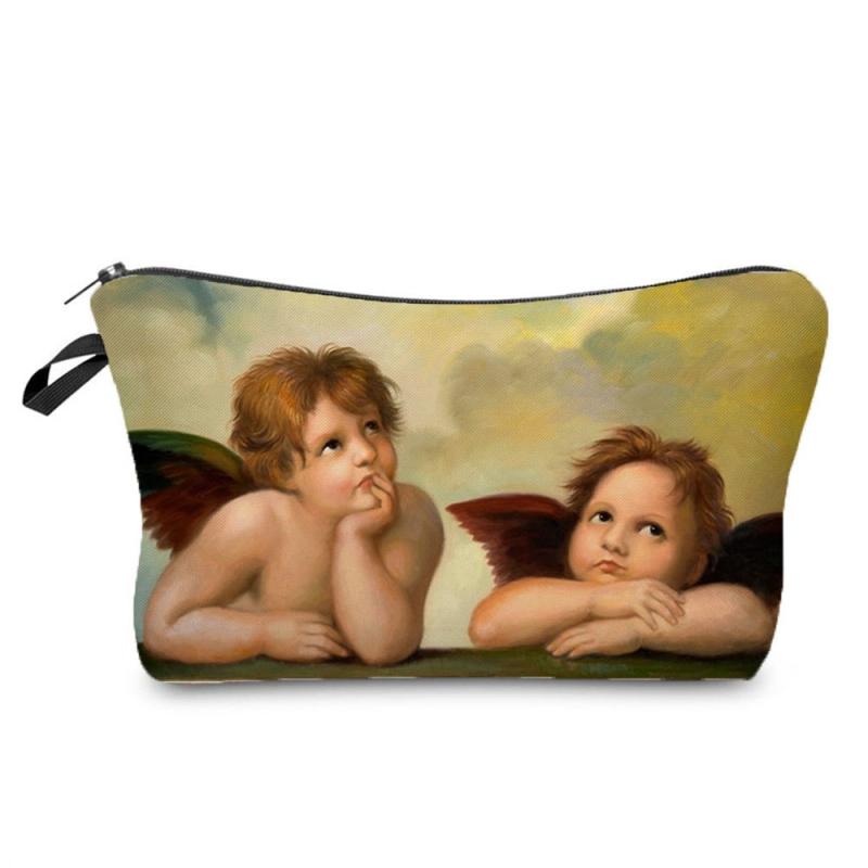Oil Painting Figure Pencil Bag for Women