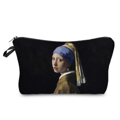 Oil Painting Figure Pencil Bag for Women