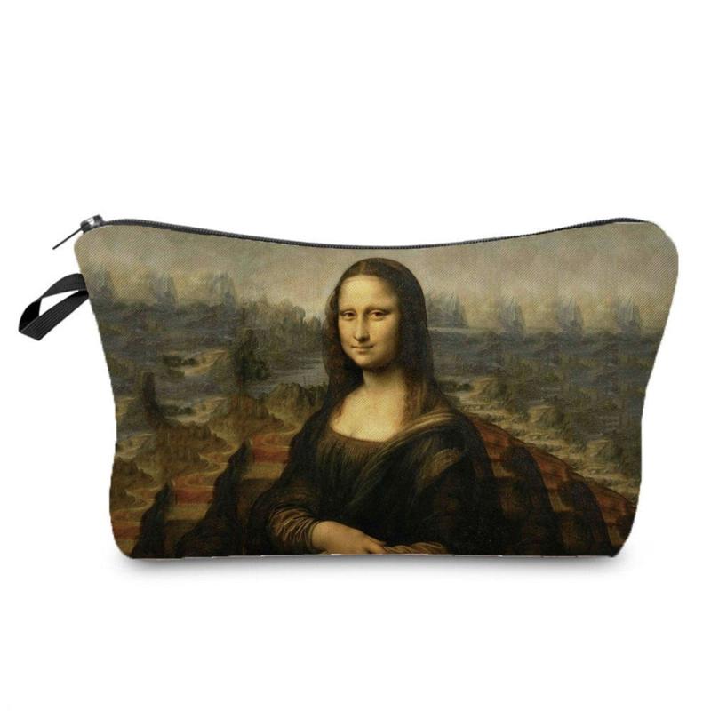 Oil Painting Figure Pencil Bag for Women