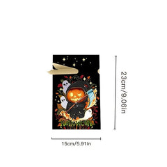 10 Pcs Halloween Drawstring Bags Candy & Cookies Storage Gift Organizers