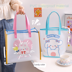 Transparent Waterproof Toiletry Bag PVC Tote Shopping Bag