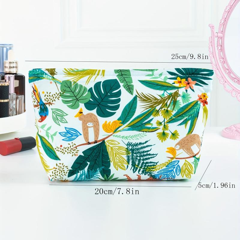 Tropical Rainforest Animal Print Toiletry Bag