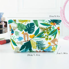 Tropical Rainforest Animal Print Toiletry Bag