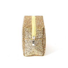Sequin Square Cosmetics Bag Glitter Toiletry Clutch Travel Storage