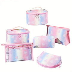 Glitter Gradient Cosmetic Bag Large Capacity Convenient Storage Bag