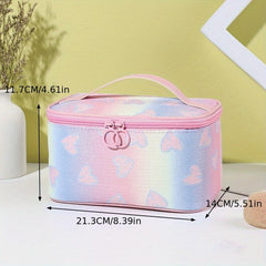 Glitter Gradient Cosmetic Bag Large Capacity Convenient Storage Bag