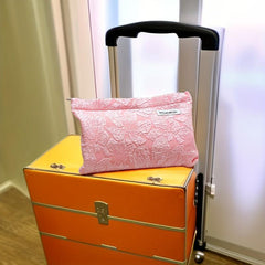 Oversized Travel Cosmetic Bag Soft Pink Large Capacity