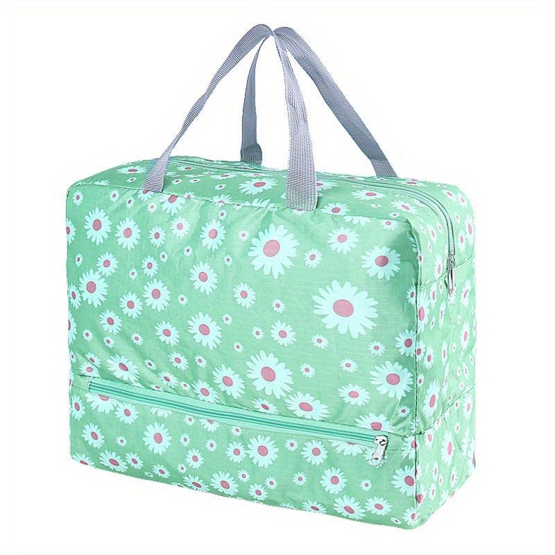Whale Daisy Printed Handbag Wet Dry Separation Bag