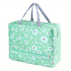 Whale Daisy Printed Handbag Wet Dry Separation Bag