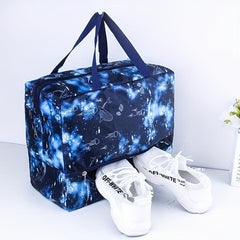 Whale Daisy Printed Handbag Wet Dry Separation Bag