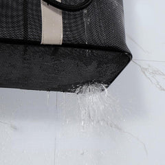 Large Capacity Mesh Toiletry Bag Portable Swimsuit Beach Cosmetic Handbag