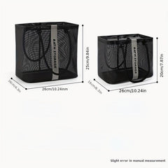 Large Capacity Mesh Toiletry Bag Portable Swimsuit Beach Cosmetic Handbag