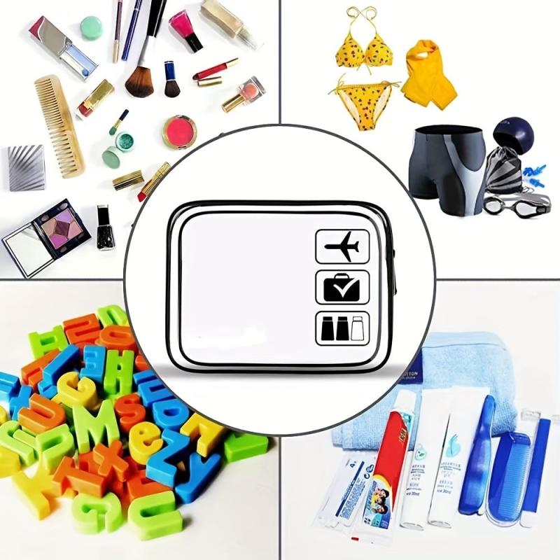 Transparent Cosmetic Bag Airport Travel Storage Toiletry Bag
