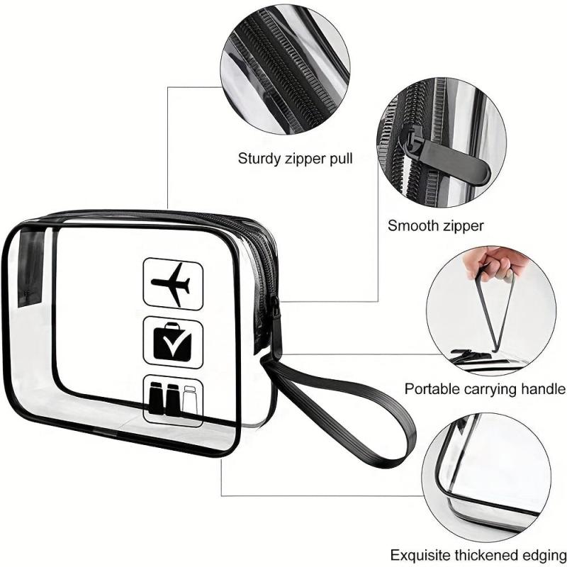 Transparent Cosmetic Bag Airport Travel Storage Toiletry Bag