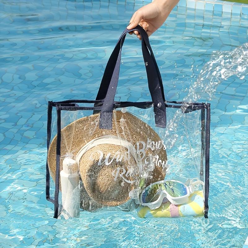 Transparent PVC Waterproof Toiletry Bag for Travel and Gym
