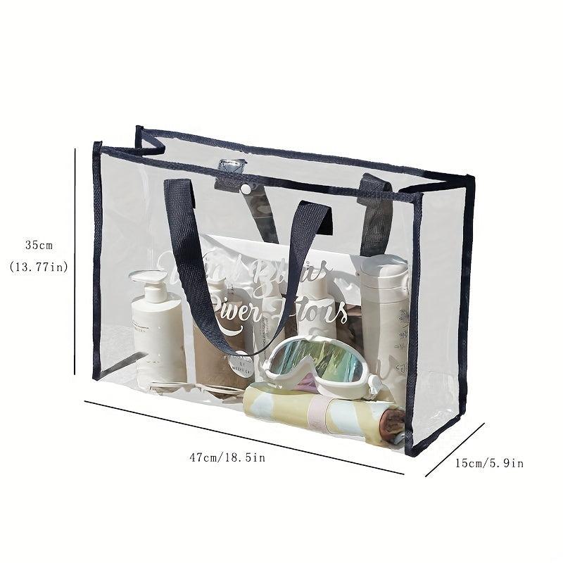 Transparent PVC Waterproof Toiletry Bag for Travel and Gym