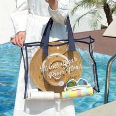 Transparent PVC Waterproof Toiletry Bag for Travel and Gym
