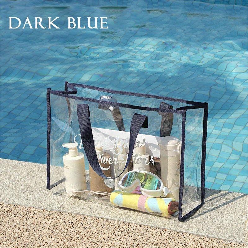 Transparent PVC Waterproof Toiletry Bag for Travel and Gym