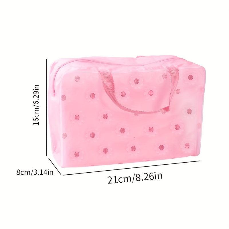 Portable Floral Waterproof Toiletry Bag for Travel