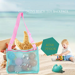 Mesh Beach Toy Storage Bag Travel Beach Bag Shell Bag Mesh Pool Bag