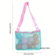 Mesh Beach Toy Storage Bag Travel Beach Bag Shell Bag Mesh Pool Bag