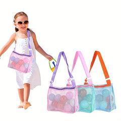 Mesh Beach Toy Storage Bag Travel Beach Bag Shell Bag Mesh Pool Bag