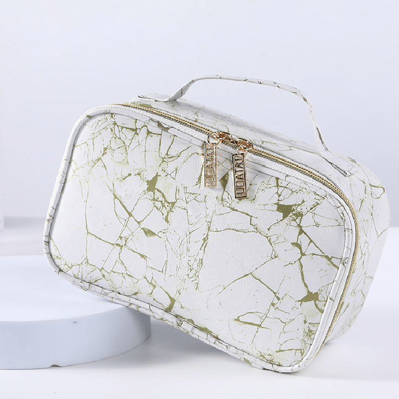 Marble Pattern Cosmetics Bag Portable Travel Toiletry Bag