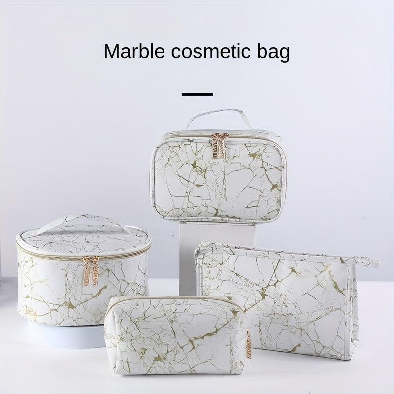 Marble Pattern Cosmetics Bag Portable Travel Toiletry Bag
