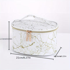 Marble Pattern Cosmetics Bag Portable Travel Toiletry Bag