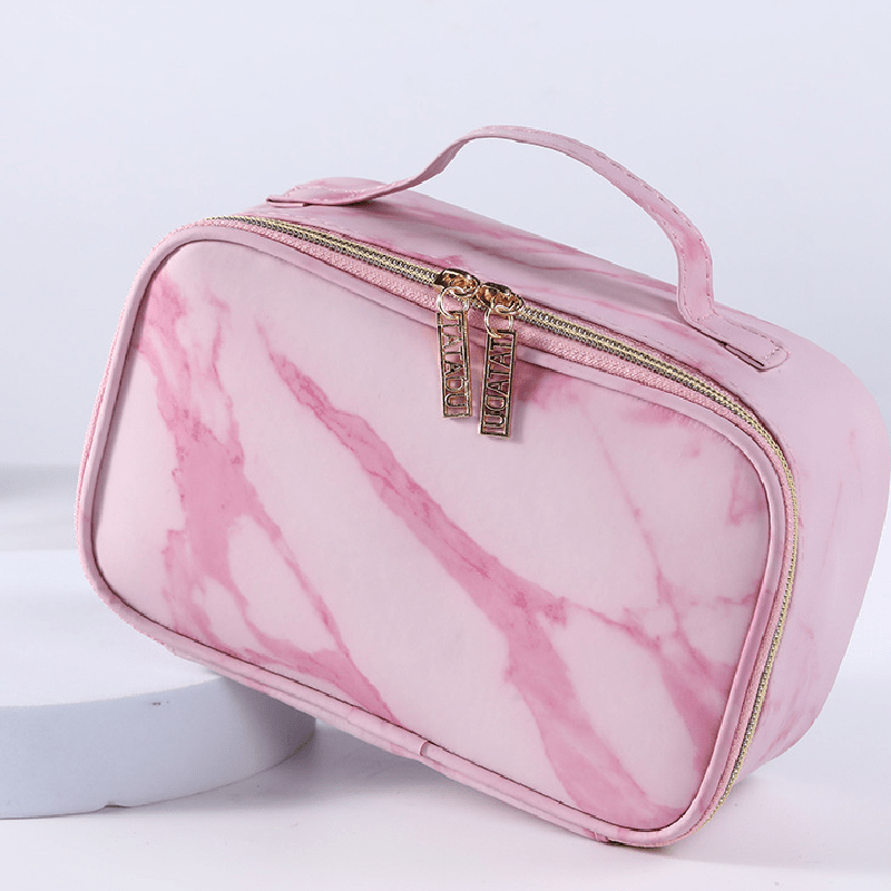 Marble Pattern Cosmetics Bag Portable Travel Toiletry Bag