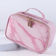 Marble Pattern Cosmetics Bag Portable Travel Toiletry Bag