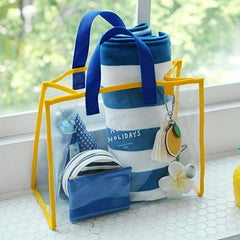 Transparent Beach Tote Bag Waterproof Large Capacity Toiletry Bag