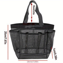 Large Capacity Beach Bag Polyester Mesh Travel Storage Bag