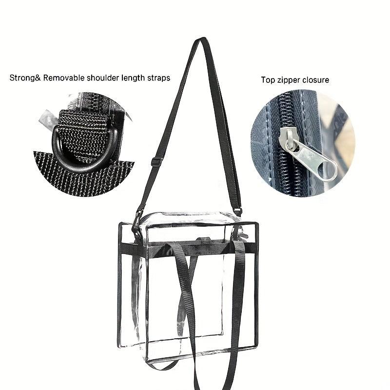 Transparent PVC Shoulder Bag Large Capacity Casual Tote Bag