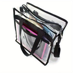 Transparent PVC Shoulder Bag Large Capacity Casual Tote Bag