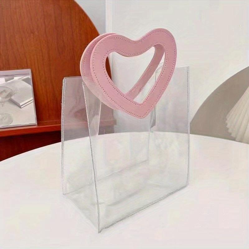 Portable Transparent PVC Handbag Toiletry Storage Bag