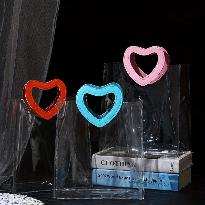 Portable Transparent PVC Handbag Toiletry Storage Bag