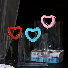 Portable Transparent PVC Handbag Toiletry Storage Bag