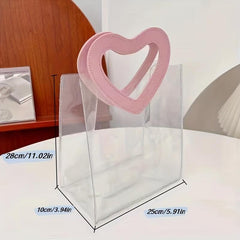 Portable Transparent PVC Handbag Toiletry Storage Bag
