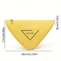 Triangle PU Leather Cosmetics Bags Waterproof Toiletry Bag Travel Storage