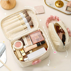 Waterproof Corduroy Toiletry Bag Tulip Cosmetics Bag Travel