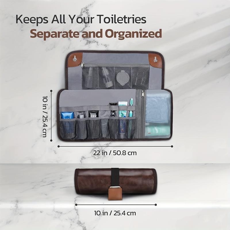 Men's Travel Toiletry Bag Waterproof Compact Bathroom Organizer