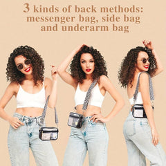 Clear Crossbody Bag Adjustable Strap Waterproof Shoulder Bag