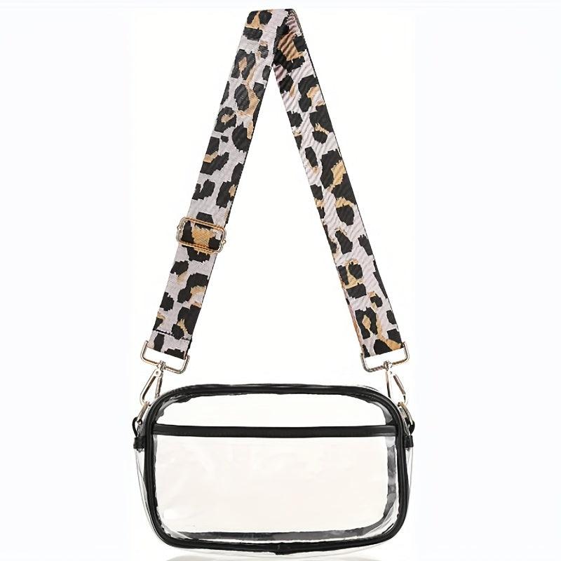 Clear Crossbody Bag Adjustable Strap Waterproof Shoulder Bag