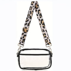 Clear Crossbody Bag Adjustable Strap Waterproof Shoulder Bag