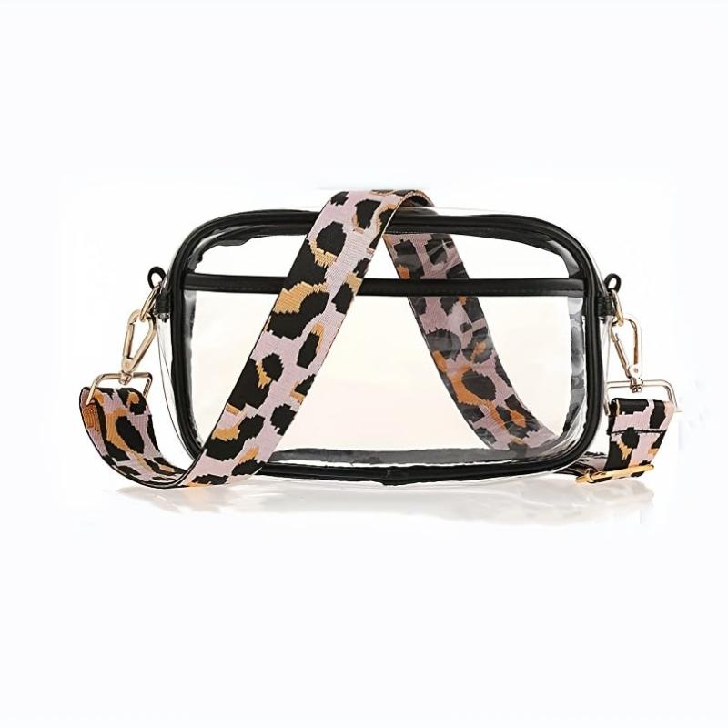 Clear Crossbody Bag Adjustable Strap Waterproof Shoulder Bag
