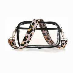 Clear Crossbody Bag Adjustable Strap Waterproof Shoulder Bag