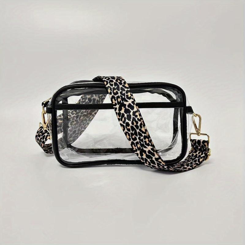 Clear Crossbody Bag Adjustable Strap Waterproof Shoulder Bag