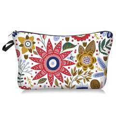 Floral Makeup Bag Waterproof Zipper Cosmetics Bag
