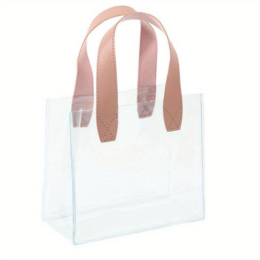 Transparent Plastic PVC Tote Bag Travel Toiletry Bag